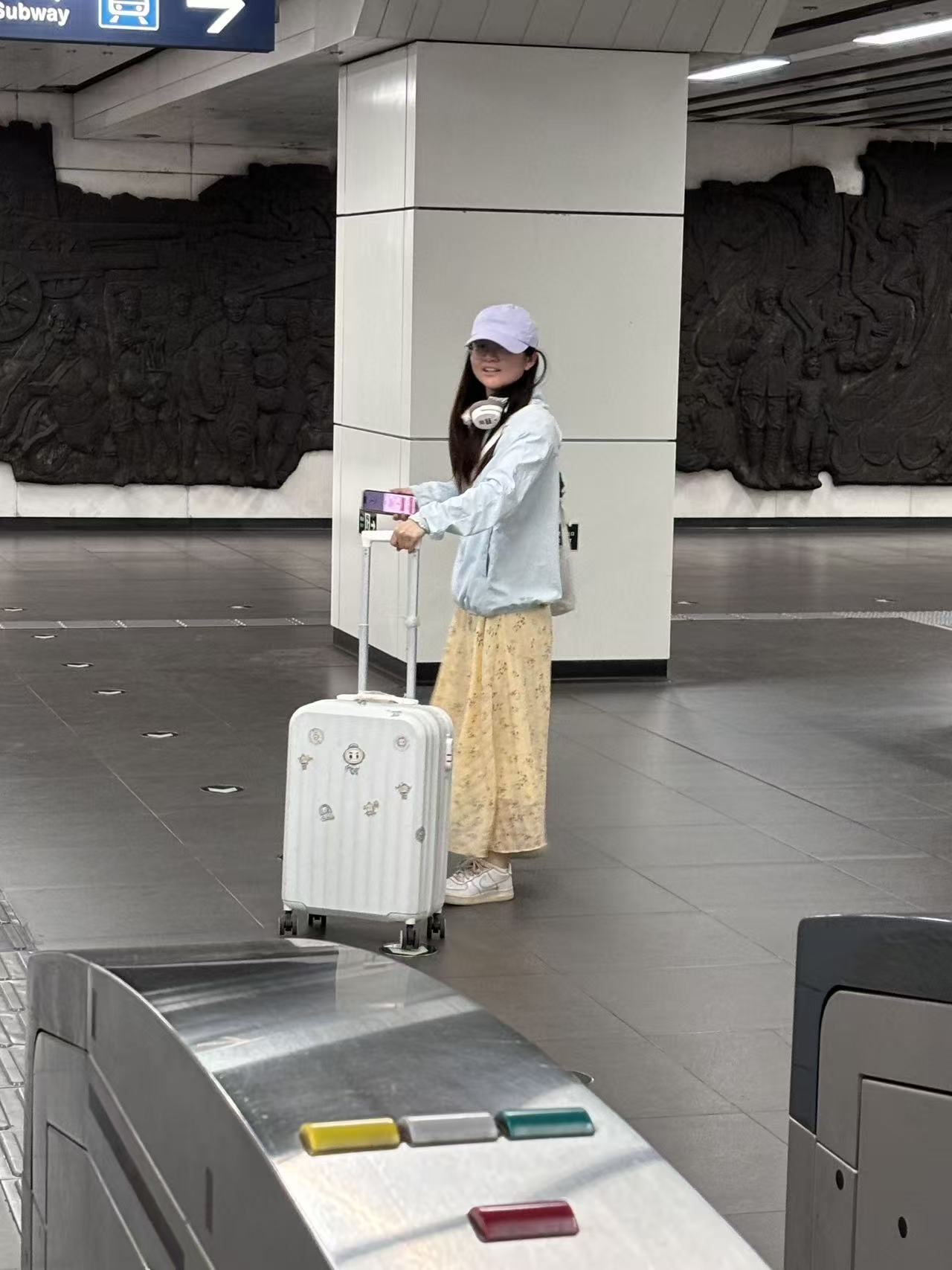 送对象去地铁站